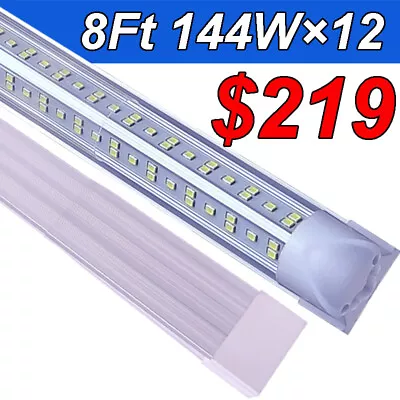 T8 8FT LED Tube Light Bulb 144W 18000LM T8 8 Foot LED Shop Light Fixture 6500K • $219.80