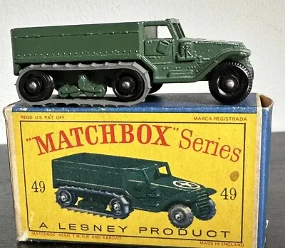 Matchbox Lesney No 49 Mark III 3 Army Half Track - Boxed • £25