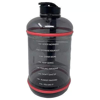 2.2 Litre Large Jumbo Sports Water Bottle With Flip Cap Gym Training Sports • £9.99