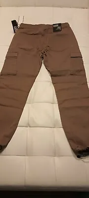 Lazer Men's Elastic Waist Cargo Jogger Pants NWT Size Small • $20