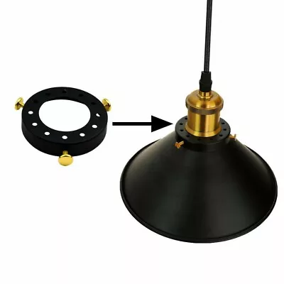 £3.59 • Buy Vintage Pendant Light Socket Lampshade Holder  70mm Shade Collar Ring Adapter