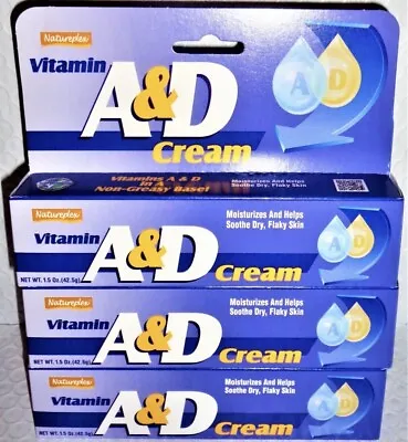 (3 Pack) Vitamin A&D Cream Ointment For Diaper Rash And Skin Irritations Ex 2/23 • $11.55