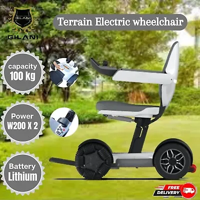 All Terrain Electric Wheelchair Auto Folding With Smart App Control Wheelchair • $5450