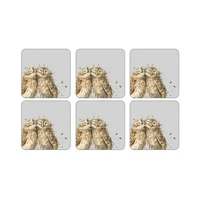 £4.95 • Buy Pimpernel For Royal Worcester Wrendale Designs Owl Coasters Set Of 6