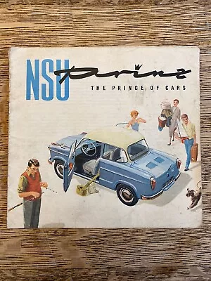 Vintage NSU Prinz Advertising Brochure West German Automobile Car Book Booklet • $4.99