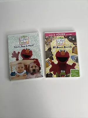 Sesame Street DVD Lot Of 2 Elmo’s World - Babies Dogs & More / All About Animal • $14.99