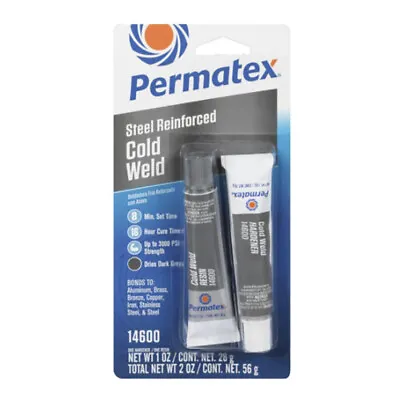 Permatex 14600 Cold Weld 2 Part Epoxy - 2 Oz. • $9.90