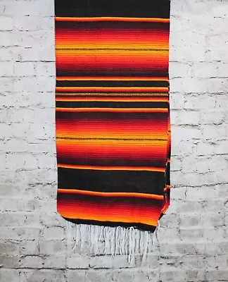 Fire Sarape Serape Mexican Blanket Saltillo Southwestern 5' X 7' Yoga Throw • $29.99