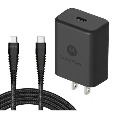 For Motorola One Edge Moto G - 27W Fast Home Charger TurboPower PD 6ft TYPE-C • $20.89