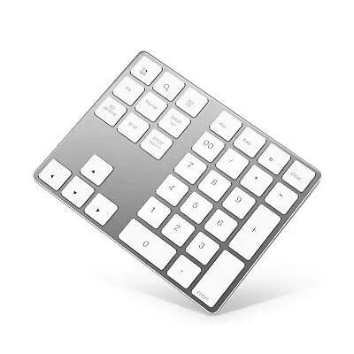 Bluetooth Numeric Keypad Rechargeable Aluminum 34-Key Number Pad Slim Extern... • $51.99