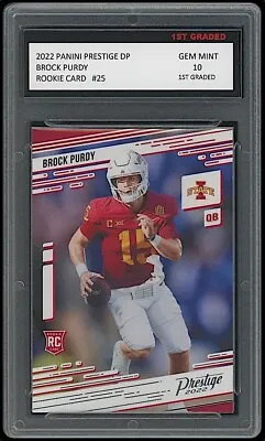 Brock Purdy 2022 Panini Prestige DP 1st Graded 10 Rookie Card Iowa State/49ers • $80.99