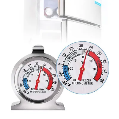 £6.98 • Buy 1/2/4pcs Stainless Steel Fridge Freezer Dial Thermometer Temperature Gauge UK