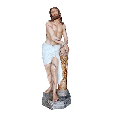 $5289.24 • Buy Statue Of Jesus At The Column IN Fibreglass CM 180 (70,87'') With Eyes Painted