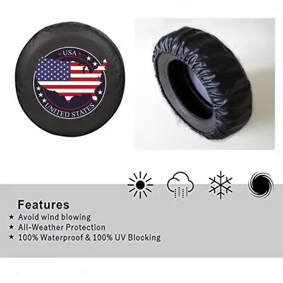 Heavy Vinyl Easy Install Protector 25  26  27  Spare Wheel Tire Cover 14  • $19.25