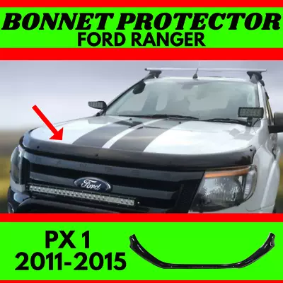 Bonnet Protector FOR Ford Ranger PX 1 (2011-2015) Hood Guard Smoke Black Tint • $99