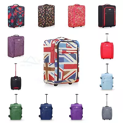 Ryanair 55 Cm Cabin Carry On Hand Luggage Suitcase Approved Trolley Case Bag • £18.95