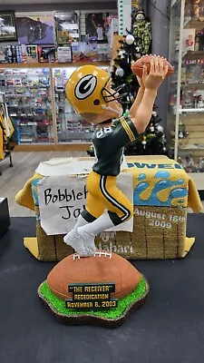 Nib Foco  The Receiver  Green Bay Packers Bobblehead Turf Base 18 Inch #68/100 • $499.99