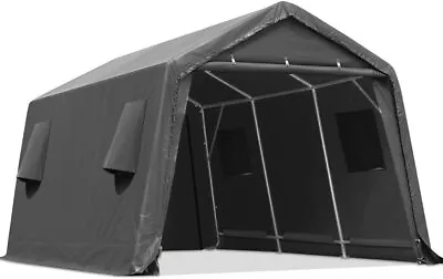 ADVANCE OUTDOOR 10x15 Motorcycle Shelter Storage Shed Steel Carport Garage Tent • $409.99