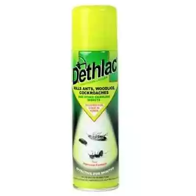 DETHLAC INSECT KILLER SPRAY KILLS ANTS/SPIDERS/COCKROACH & WOODLICE 250ml • £9.90