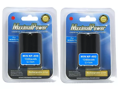 MaximalPower Battery For KONICA MINOLTA NP400 Pentax D-LI50 DiMAGE A1 (2PK) • $19.98