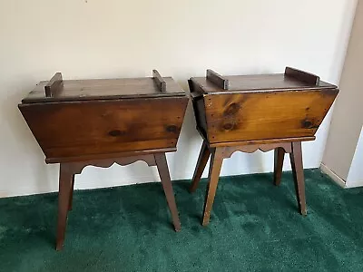 Amazing Antique Dough Box Side Tables - 2 Available • $125