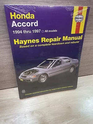 Haynes Repair Manual 42013 Honda Accord 1994-1997 All Models Rebuild Automotive • $15