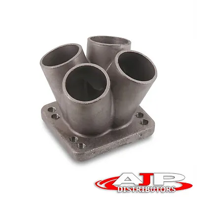 4 Cylinder Mild Steel 4-1 Header Turbo Manifold Merge Collector For T3 T4 Flange • $47.99