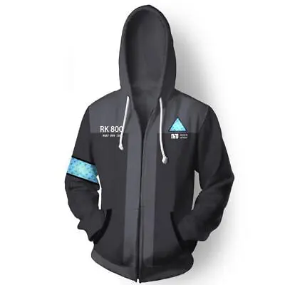 Detroit: Become Human PK800 Hoodie Cosplay Costume Jumper Hooded Sweater Jacket • $61.11