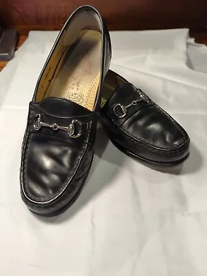 Martin DIngman Classic Diamond Black Horse Bit Loafers 9 • $50