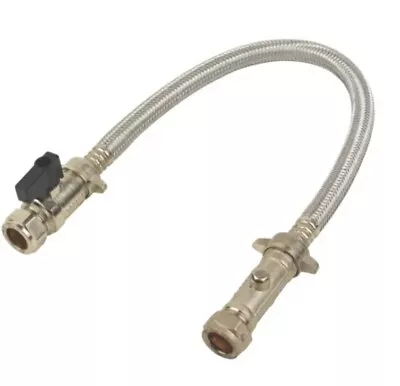 £7.40 • Buy STRAIGHT FILLING LOOP CENTRAL HEATING COMBI BOILER DOUBLE CHECK LEVER VALVE 15mm