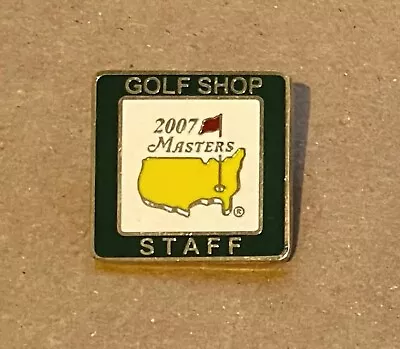 2007 Masters Augusta National Club GOLF SHOP STAFF Employee Pin Zach Johnson • $14.99