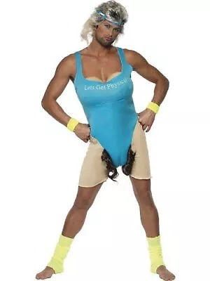 Smiffys Lets Get Physical Work Out Costume Blue • $52.43