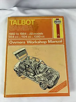 Talbot Samba All Models Haynes Owners Workshop Manual 1982-1986 USED CONDITION • £2.99