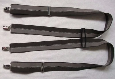 £19.99 • Buy Braces Suspenders Mens Vintage CLIP ON 1970s SKA BROWN 
