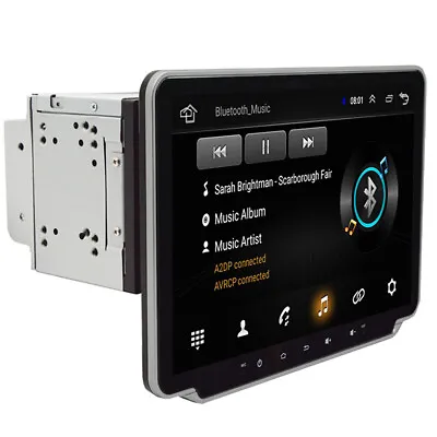 2Din Car MP5 Player Stereo Radio Touch Screen 10.1in GPS WiFi SAT Android 9.1 • $200.98