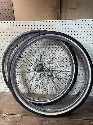 Vintage 26” Chrome Bicycle Wheels Tactwin Wald • $150