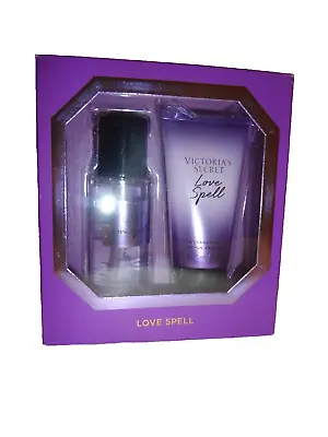 VICTORIA'S SECRET Love Spell Box Gift Set Lotion Fragrance Mist New  2.5 Fl Oz • $6.99