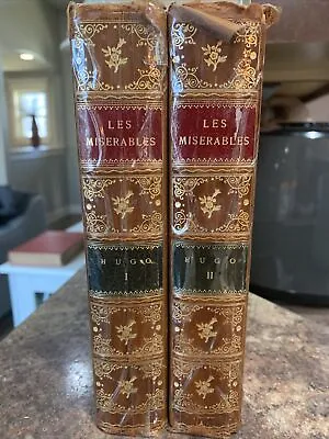  Les Miserables  By Victor Hugo [John Winston Co.] 2 Volumes. Approx 1900 • $65