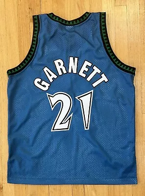 Kevin Garnett Blue Authentic Minnesota Timberwolves Jersey. Starter - Size 48 • $138.02