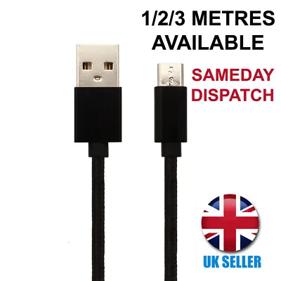 Charger Cable For Acer Iconia One 7/8/10 Tablet Micro-USB Charging Lead 1M 2M 3M • £2.99