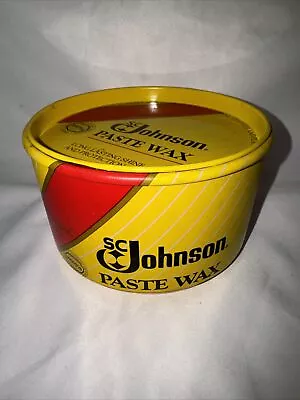 SC Johnson Paste Wax 16 Oz. Tin Can Original Formula Partial Used 60% 13.9 OZ. • $28