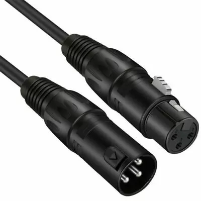 Premium XLR Male To Female All Sizes Microphone Cable Balanced 3 Pin Pro Grade • $12.48