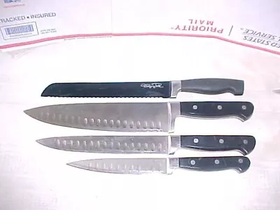 4 Wolfgang Puck Cutlery Pre-Owned 9  CHEF 8  CARVING 6  UTILITY 8  BREAD KNIFES • $15