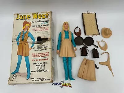 Jane West The Moveable Cowgirl By Marx #2067 Doll Box & Accessories VINTAGE  • $49.99