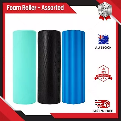 Foam Roller Physio Back Training Pilates Back Exercise Massage –Assorted 1 Only • $11.99