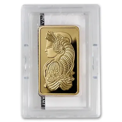 5 Oz Gold PAMP Suisse Lady Fortuna Veriscan® Bar With Assay • $12674.36