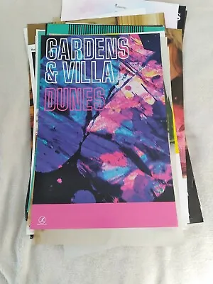 GARDENS AND VILLA    Vintage Promo Poster • $10.99