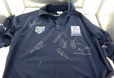 $120 • Buy .pura Cup Signed Shirt. 7 Signatures. S Waugh, Ritchie, Johnson, Law, Maher Etc