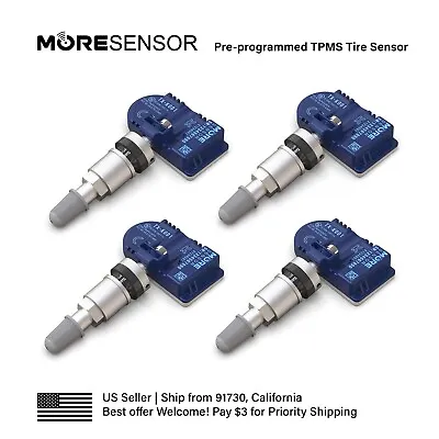 4PC 433MHz MORESENSOR TPMS Clamp-in Tire Sensor For BMW F22 F30 F32 F48 F15 F16 • $79.95