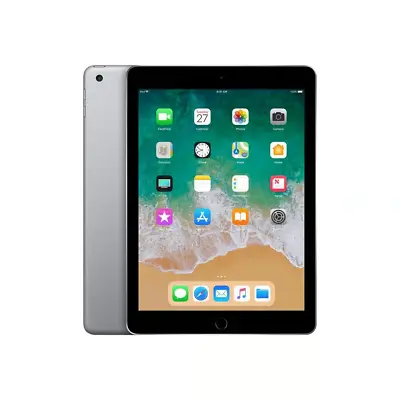 (Defective Battery) Apple IPad 6th Gen. 32GB Wi-Fi 9.7in - Space Gray  • $74.45